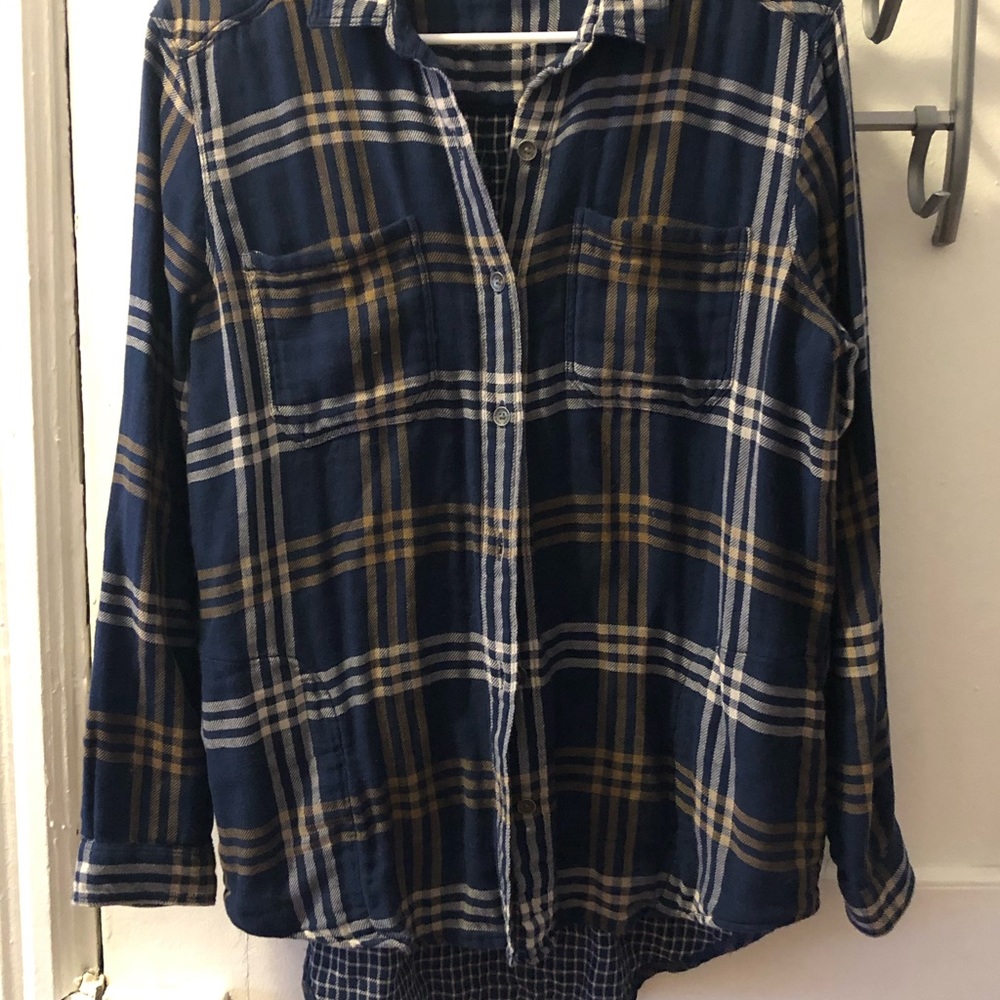 L/S 2 layer button down with pockets